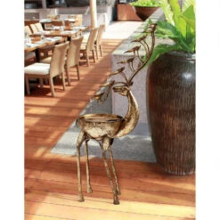 38.5" Deer Antler Cascading Falls Metal Outdoor Garden Sculptural Fountain 13 38.5" Deer Antler Cascading Falls Metal Outdoor Garden Sculptural Fountain -Christmas Decoration Store dtosc20fu80103 6 82753.1588362811