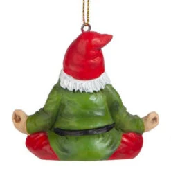 3" Meditating Gnome Hand Painted Holiday Ornament -Christmas Decoration Store dtosc20qm17010 4 05585.1670490064