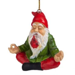 3" Meditating Gnome Hand Painted Holiday Ornament -Christmas Decoration Store dtosc20qm17010 6 28418.1670490064