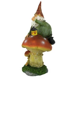 14" Lantern Gnome Atop A Mushroom Garden Statue -Christmas Decoration Store dtosc20qm211331 5 53350.1664898014
