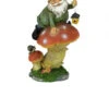 14" Lantern Gnome Atop A Mushroom Garden Statue -Christmas Decoration Store dtosc20qm211331 54104.1664898014