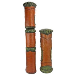 Set Of 2 Brown And Green Aloha Hawaii Tikis Tabletop Decor 31" -Christmas Decoration Store dtosc cs922670 5 39270.1587644733