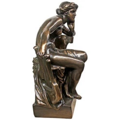 17.5" Bronze Traditional Sappho With Harp Tabletop Figurine -Christmas Decoration Store dtosc eu14127 5 73537.1588402657