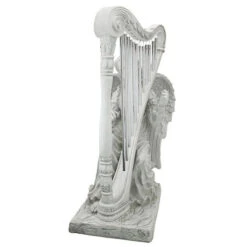 29" Gray Music From Heaven Outdoor Garden Angel Statue -Christmas Decoration Store dtosc ng29970 5 42476.1587645068