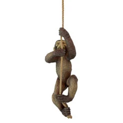 20" Brown And Beige Makokou The Climbing Monkey Figurine -Christmas Decoration Store dtosc ng32154 3 32358.1665581824