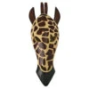 14.50" Brown And Ivory Contemporary Giraffe Mask Wall Plaque