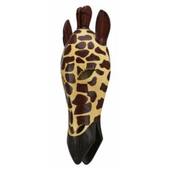14.50" Brown And Ivory Contemporary Giraffe Mask Wall Plaque -Christmas Decoration Store dtosc ng33503 3 41917.1665089593