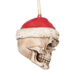 2.5" Red, White, And Brown Holiday Collections Creepy Skull Santa Hanging Ornament 7 2.5" Red, White, And Brown Holiday Collections Creepy Skull Santa Hanging Ornament -Christmas Decoration Store dtosc qs23709 2 46512.1689172101