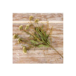 Set Of 4 Faux Green, Brown And White Lavender Pomegranate Fall Pick, 13"