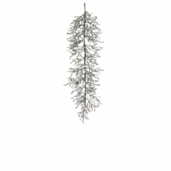 4' Silver Artificial Plastic Tinsel Christmas Garland
