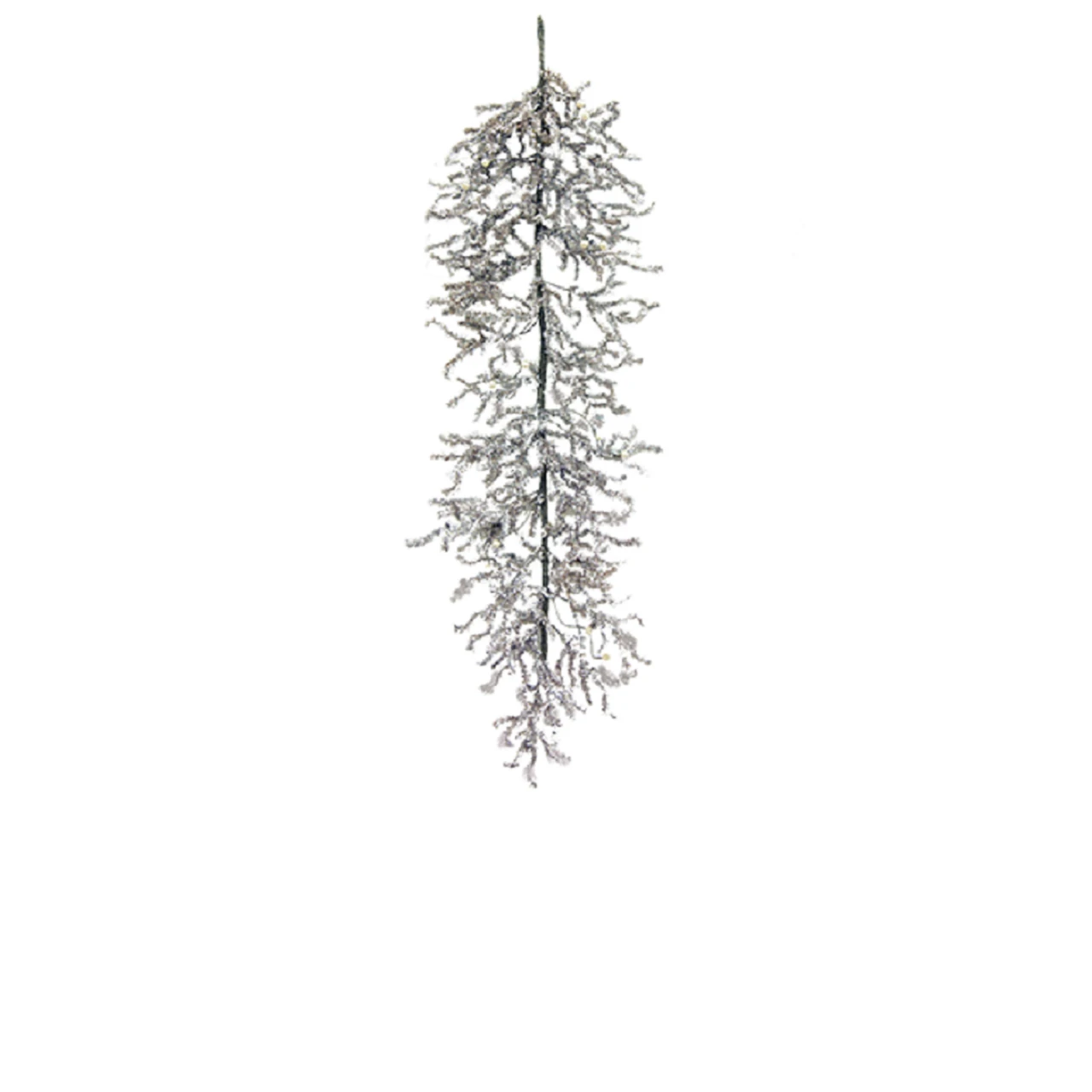 4' Silver Artificial Plastic Tinsel Christmas Garland 3 4' Silver Artificial Plastic Tinsel Christmas Garland