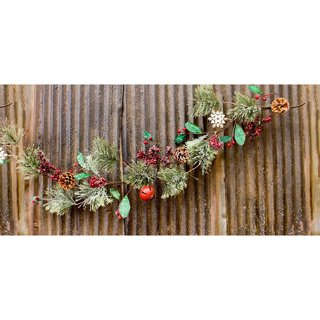 54" Red White And Green Jingle Bell Garland 3 54" Red White And Green Jingle Bell Garland