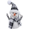 7.75" Black And White Lovely Stocking Snowman With Cap And Scarf 2 7.75" Black And White Lovely Stocking Snowman With Cap And Scarf -Christmas Decoration Store dwing sxd96146 61438.1588349847