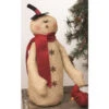 14" Beige Lovely Tall Snowman With Red Scarf - 34135943 1 14" Beige Lovely Tall Snowman With Red Scarf - 34135943 -Christmas Decoration Store dwing tdx76332 01531.1588349983