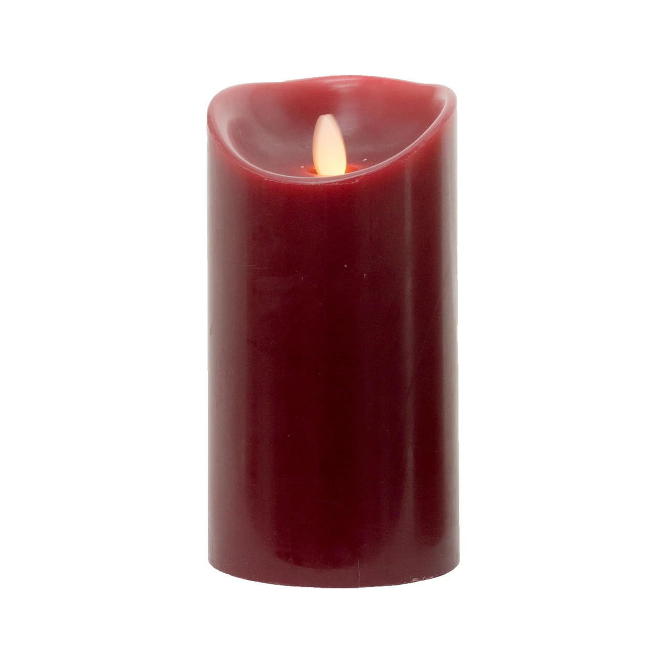 6.75” Red Burgundy Essence Glow LED Candle Pillar 3 6.75” Red Burgundy Essence Glow LED Candle Pillar