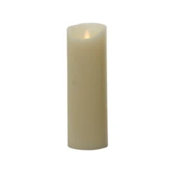 10" Ivory Essence Glow Battery Operated LED Flicker Flameless Pillar Candle