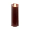 6" Slender Brown Battery Operated Flicker Flameless Pillar Candle -Christmas Decoration Store dwing tla74203br 6t 33905.1588349988