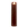 8" Slender Brown Battery Operated Flicker Flameless Pillar Candle 2 8" Slender Brown Battery Operated Flicker Flameless Pillar Candle -Christmas Decoration Store dwing tla74203br 8t 37909.1588349804