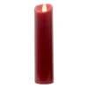 8" Slender Burgundy Battery Operated Flicker Flameless Pillar Candle -Christmas Decoration Store dwing tla74203bu 8t 90789.1588349616