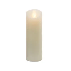 6" Slender Ivory Battery Operated Flicker Flameless Pillar Candle