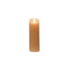 6" Slender Tan Battery Operated Flicker Flameless Pillar Candle