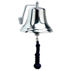 10" Silver And Navy Blue Traditional Bell Lanyard