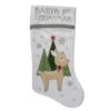 20" White Baby's First Christmas Stocking With Baby Deer And Plush White Cuff -Christmas Decoration Store dyno 1199129 120deer 31451.1588371316