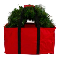 22" Red Collapsible Multi-Purpose Christmas Storage Bag With Carrying Handles -Christmas Decoration Store dyno 77097 1 2 21653.1665610427