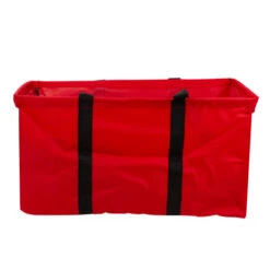 22" Red Collapsible Multi-Purpose Christmas Storage Bag With Carrying Handles