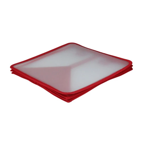 12" Red And Clear Zip Up Christmas Ornaments Storage Bag 4 12" Red And Clear Zip Up Christmas Ornaments Storage Bag - Image 2