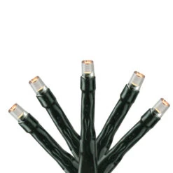 223 Classic Warm Clear LED 8-Function Twinkle Christmas Lights - 17 Ft Green Wire