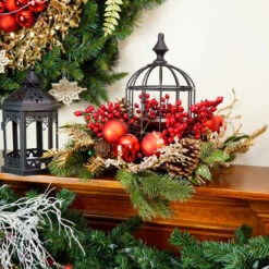 Northlight 19" Red And Green Berry With Pine Cone Birdcage Christmas Pillar Candle Holder 7 Northlight 19" Red And Green Berry With Pine Cone Birdcage Christmas Pillar Candle Holder -Christmas Decoration Store dzhzly0xewuil8v8fo43wc4opox6n5mb 87298.1588371287