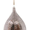 7.5" Dangling Pine Cones In Frosted Teardrop Christmas Ornament -Christmas Decoration Store enimwdvh0jbjgvzswpbncvj8n0avq3rl 39653.1588396488