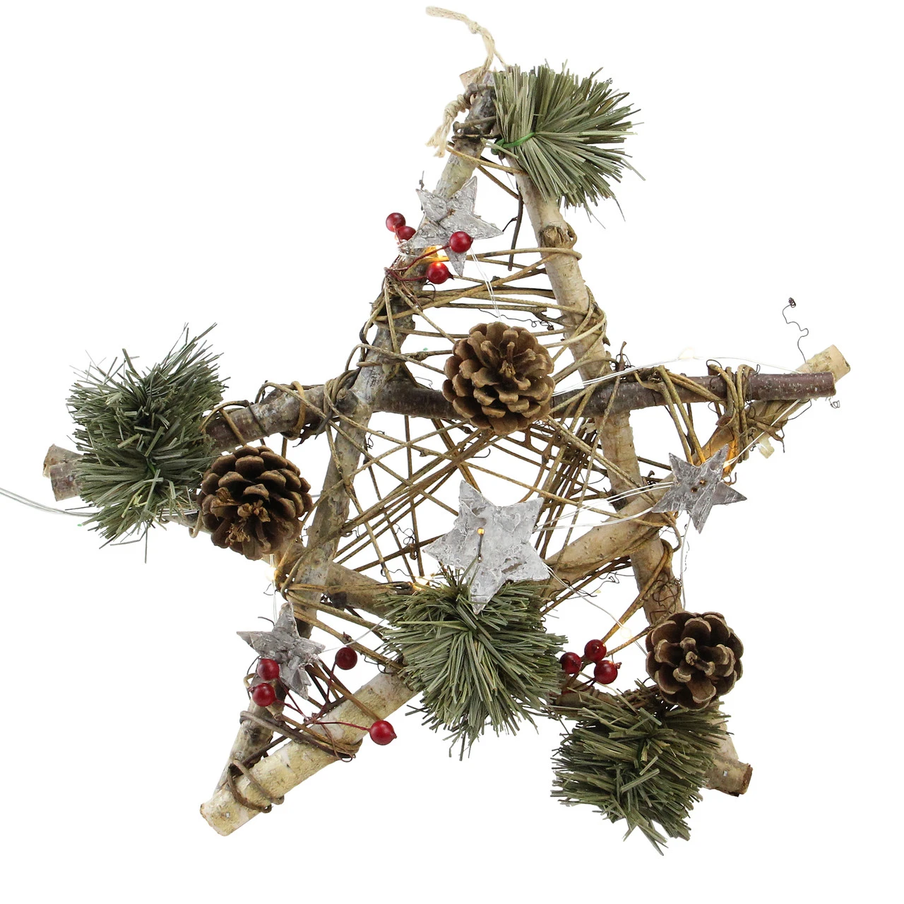 Northlight 12" Brown And Green Christmas Star Rustic Twigs Ornament 3 Northlight 12" Brown And Green Christmas Star Rustic Twigs Ornament