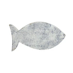 Northlight 9” White And Blue Cape Cod Inspired Fish Table Top Decoration