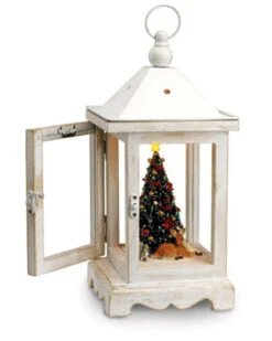Mr. Christmas Rustic Lighted Fiber Optic Musical Table Top Lantern #78751