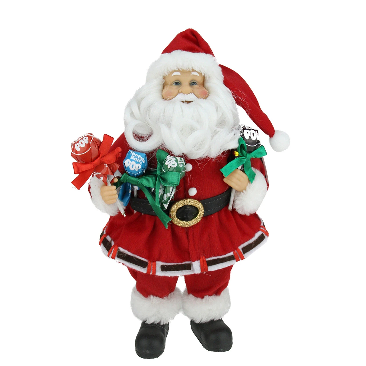 Northlight 12" Red And White Santa Claus Holding Tootsie Pops Christmas Tabletop Decoration 3 Northlight 12" Red And White Santa Claus Holding Tootsie Pops Christmas Tabletop Decoration