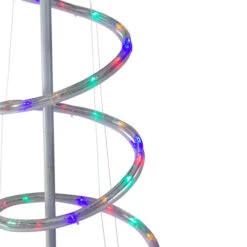 7' Pre-Lit Slim Spiral Rope Light Christmas Tree Outdoor Decor - Multicolor LED Lights -Christmas Decoration Store hofert 1386 02 07398.1588406372