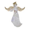 62" White Standing Angel With Wings LED Outdoor Christmas Yard Art Display