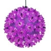 5.5" Purple Starlight Sphere Outdoor Hanging Christmas Lights
