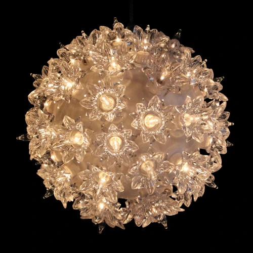 5.5" Clear Twinkling Lighted Hanging Starlight Sphere Outdoor Christmas Decoration 4 5.5" Clear Twinkling Lighted Hanging Starlight Sphere Outdoor Christmas Decoration - Image 2