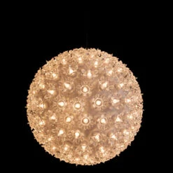 Clear Lighted Hanging Starlight Ball Sphere Christmas Decoration 10" 6 Clear Lighted Hanging Starlight Ball Sphere Christmas Decoration 10" -Christmas Decoration Store hofert 4948 02 black 93148.1588369389