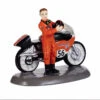 Department 56 4" Orange And Black Harley Davidson Tabletop Figurine