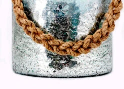 Set Of 2 Silver Mercury Glass Candle Lanterns With Braided Rope Handles 11.5" 11 Set Of 2 Silver Mercury Glass Candle Lanterns With Braided Rope Handles 11.5" -Christmas Decoration Store imax2023192 2 5 82174.1588351142