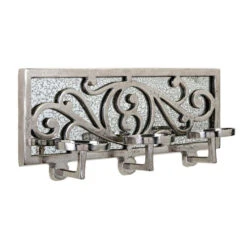 21.5" Gray Geometric Patterned Wall Mount Candle Holder