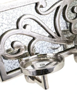 21.5" Gray Geometric Patterned Wall Mount Candle Holder -Christmas Decoration Store imax 75114 4 05219.1588350777