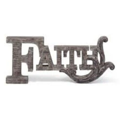 11.25” Rustic “Faith” Letter Decor Table Top Decoration