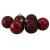 Northlight 6ct Burgundy Red 2-Finish Glass Ball Christmas Ornaments 3.25" (80mm) 1 Northlight 6ct Burgundy Red 2-Finish Glass Ball Christmas Ornaments 3.25" (80mm) -Christmas Decoration Store irzqzpyqthhpxouixkaitnbttyhl7ckp 16457.1665580317