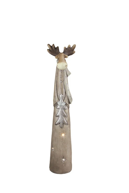 Northlight 30" Brown And Silver LED Lighted Reindeer Christmas Tabletop Figurine 3 Northlight 30" Brown And Silver LED Lighted Reindeer Christmas Tabletop Figurine