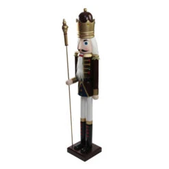 Northlight 48" Burgundy And White Wooden Christmas Nutcracker King With Scepter 12 Northlight 48" Burgundy And White Wooden Christmas Nutcracker King With Scepter -Christmas Decoration Store k82zyhygko58g4hcnjksjciegrvouhaw 65144.1664901050